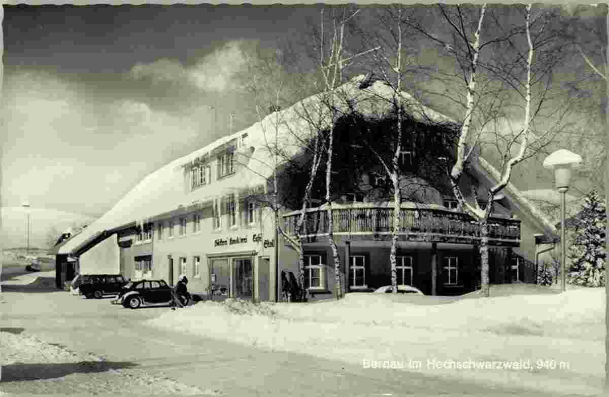 Bernau im Schwarzwald. Winter - Café Stoll um 1960