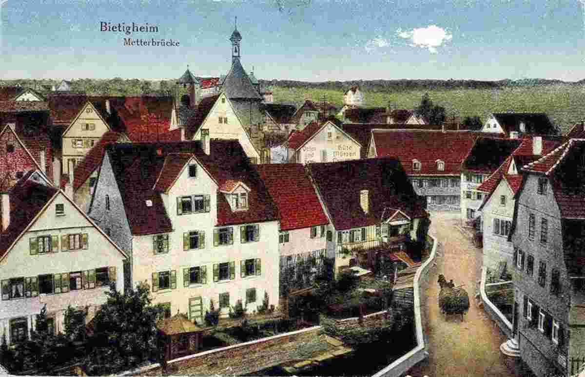 Bietigheim-Bissingen. Panorama von Metterbrücke