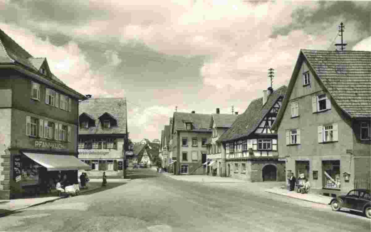 Birkenfeld. Panorama von Birkenfeld, 1955