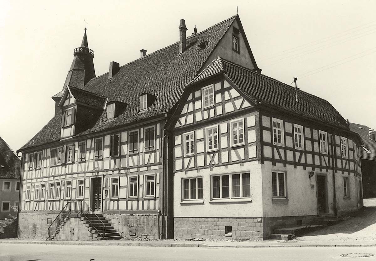 Blaufelden. Gasthaus Schwan, um 1960