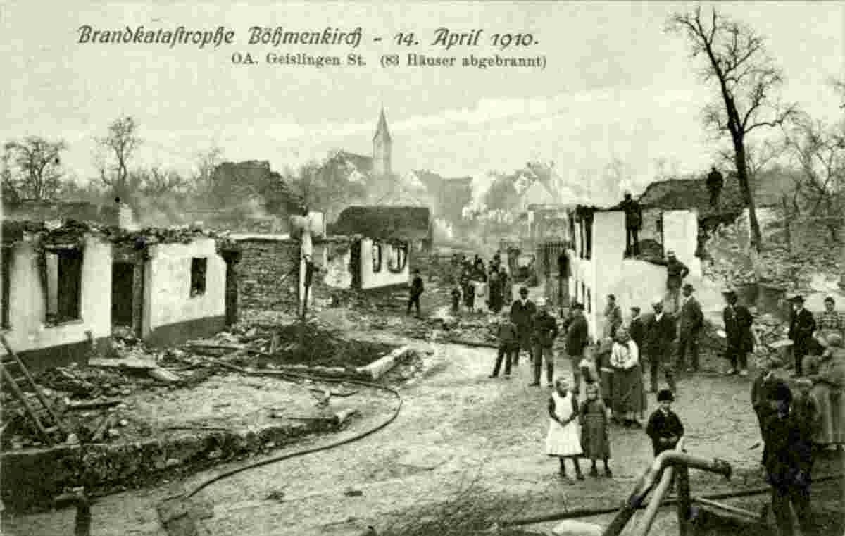 Böhmenkirch. Brandkatastrophe, 14. April 1910