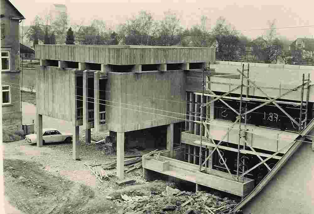 Bondorf. Bau des neuen Rathauses im Jahr 1972