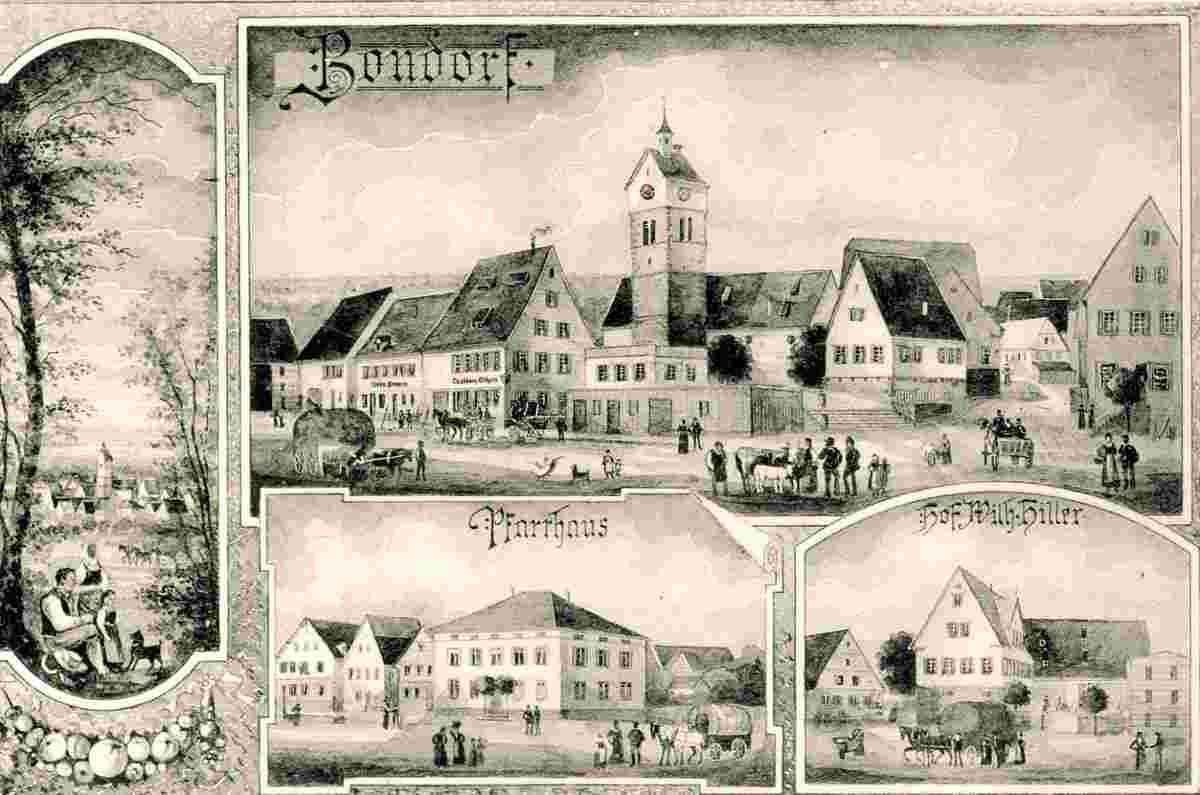 Panorama von Bondorf, Illustration