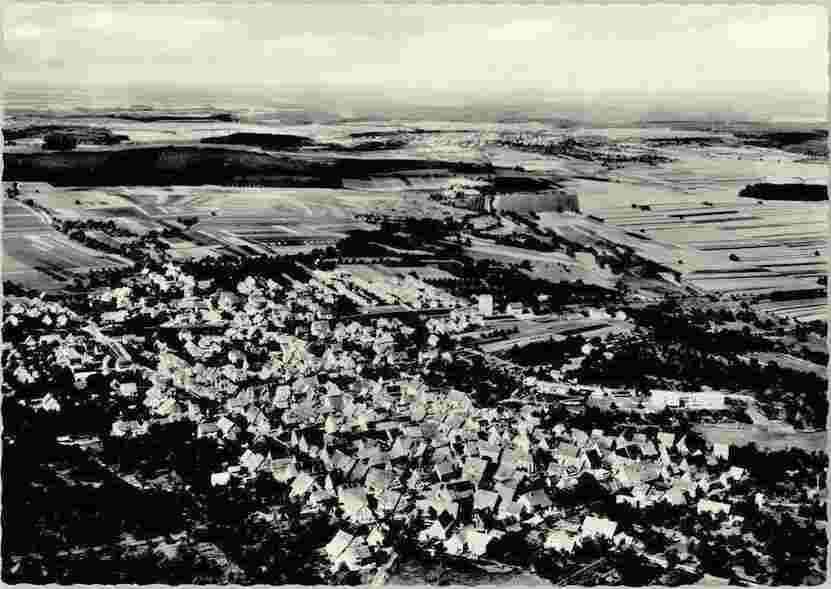 Bondorf. Panorama von Bondorf, Luftaufnahme