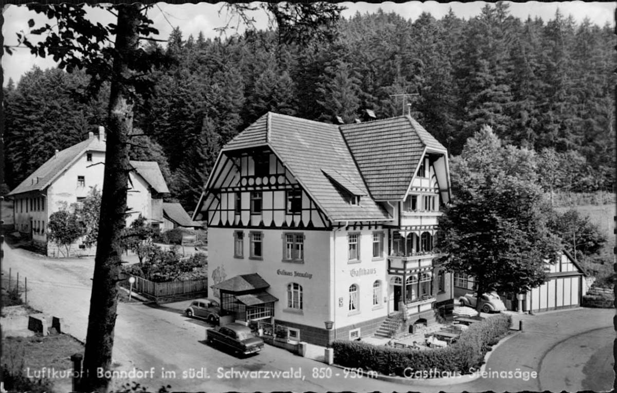 Gasthaus Steinasäge bei Bonndorf im Schwarzwald, 1962