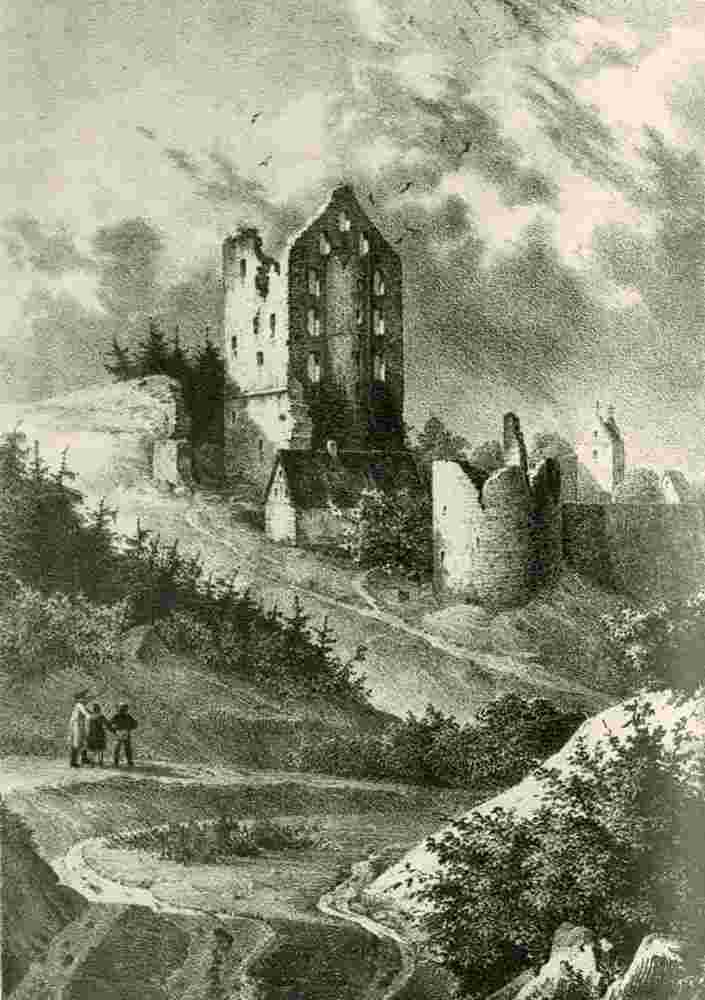 Bösingen. Ruine Herrenzimmern, Illustration