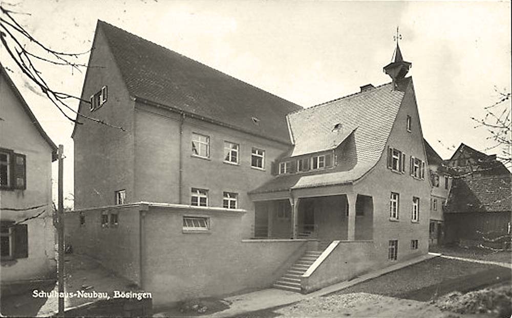 Bösingen (bei Rottweil). Schulhaus-Neubau, 1930