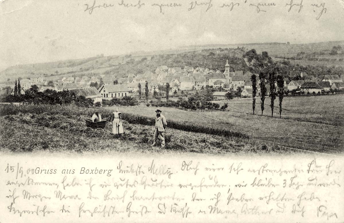 Boxberg. Panorama der Stadt, 1900
