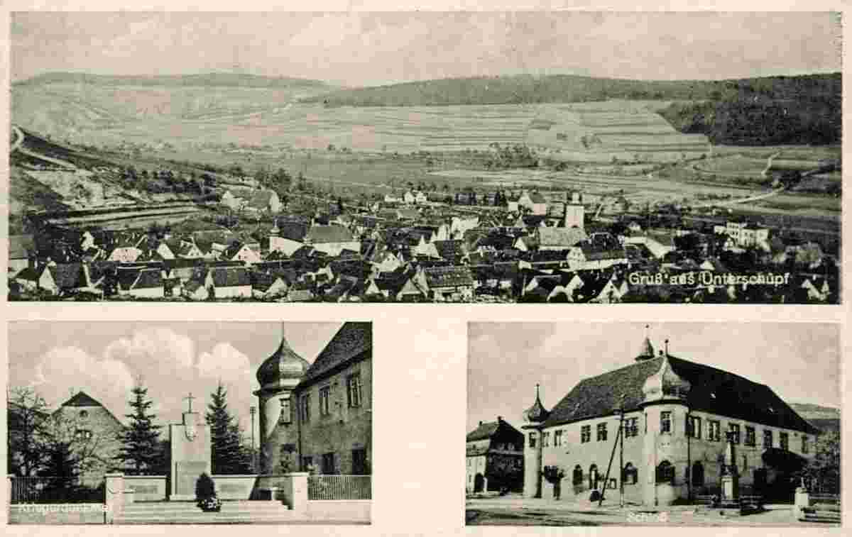 Boxberg. Unterschüpf - Panorama, um 1935