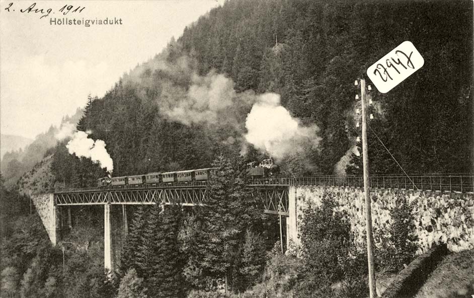 Breitnau. Höllsteig - Eisenbahnviadukt, 1911