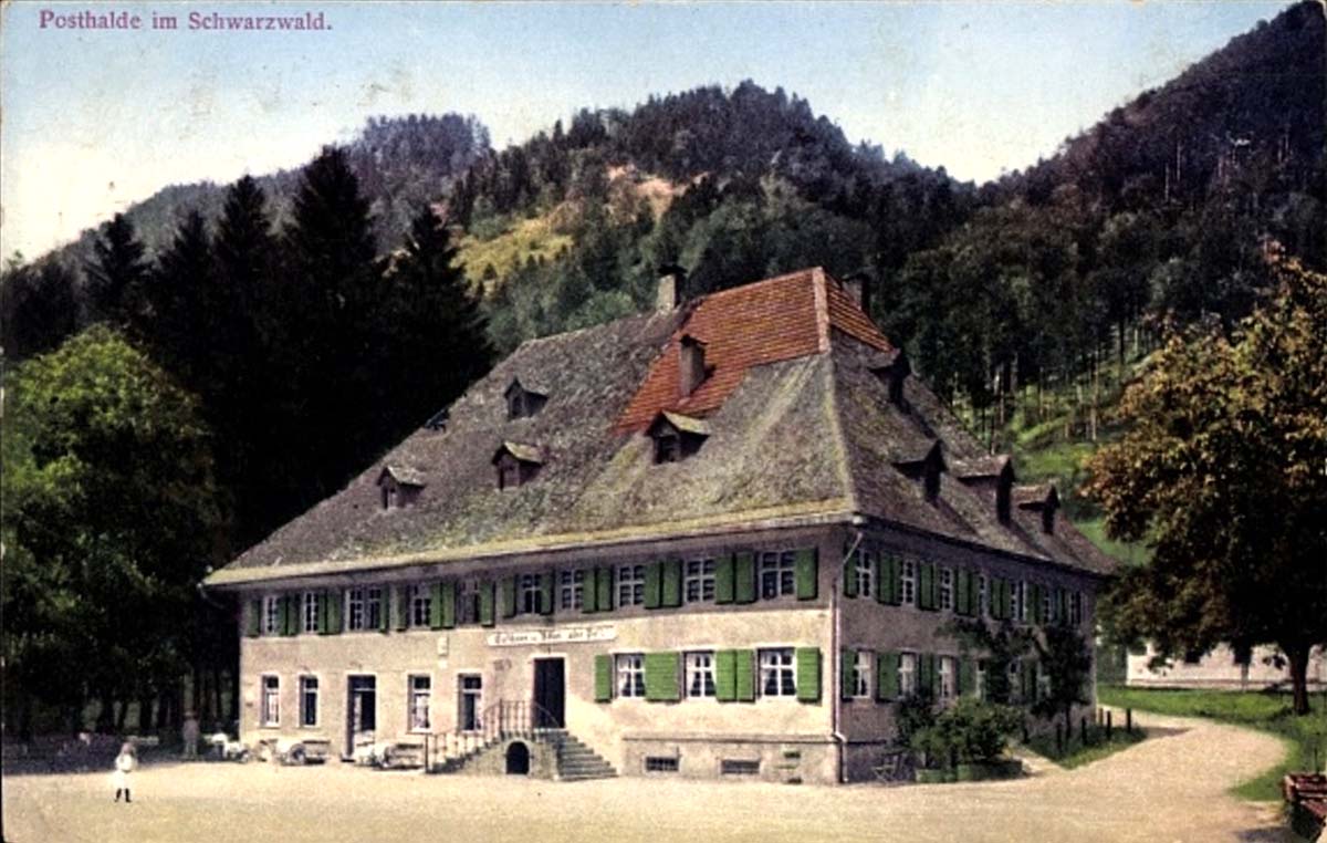 Breitnau. Posthalde - Gasthaus, 1916