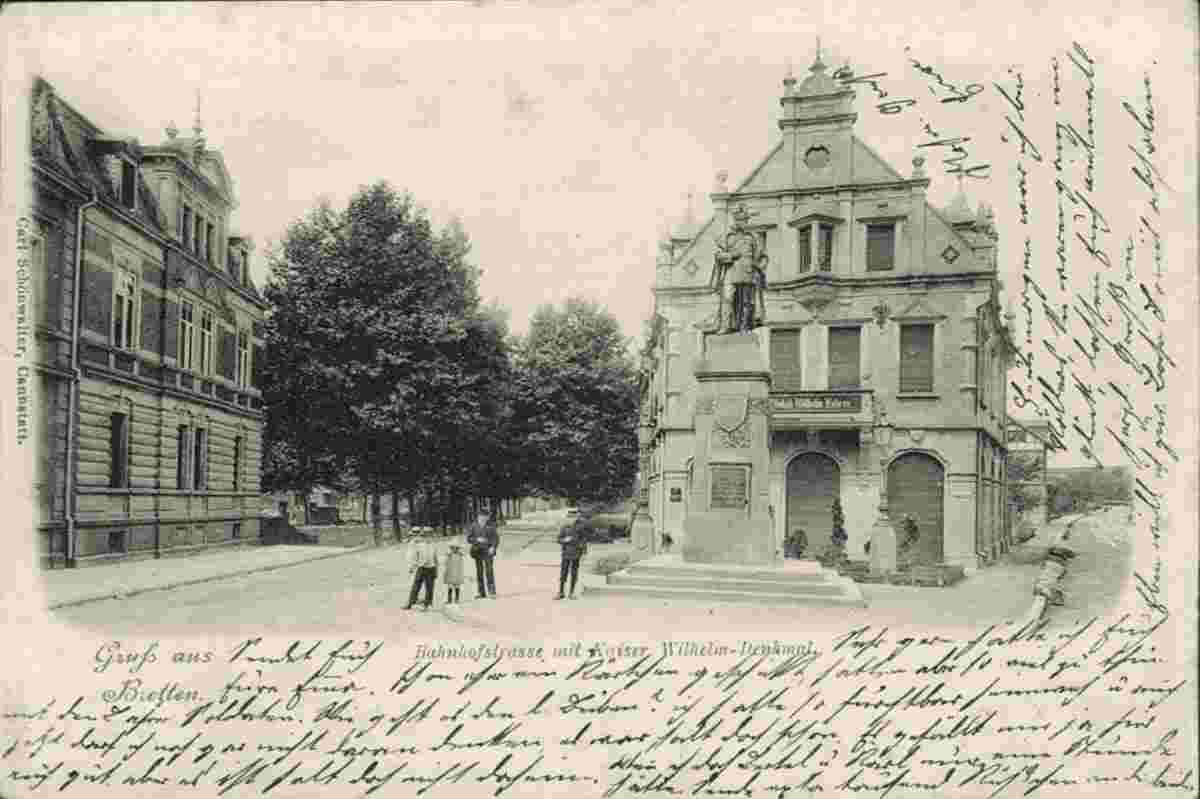 Bretten. Bahnhofstraße, 1902