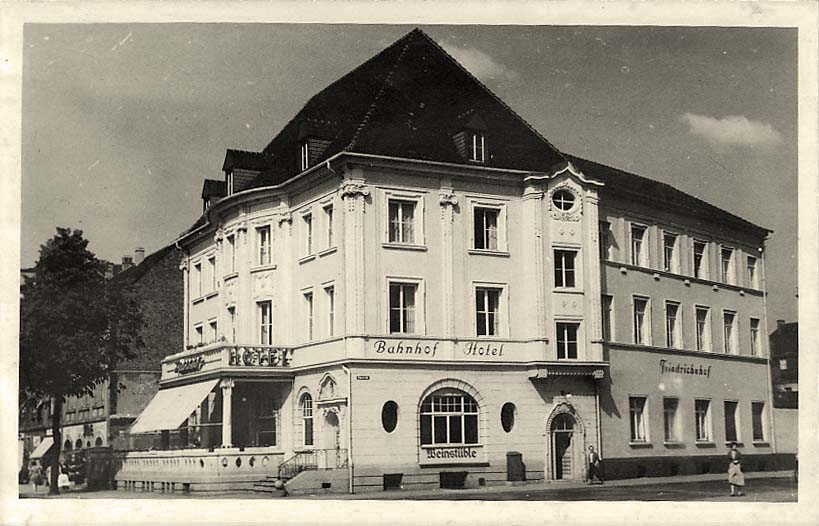 Bruchsal. Bahnhof Hotel 'Friedrichshof'