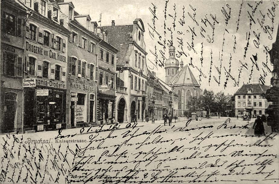 Bruchsal. Kaiserstraße, 1904