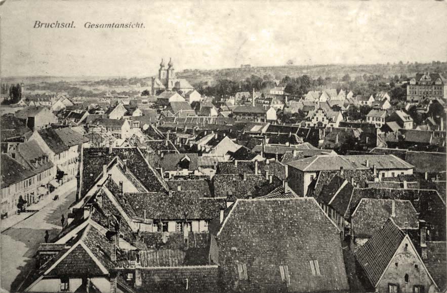 Bruchsal. Panorama der Stadt