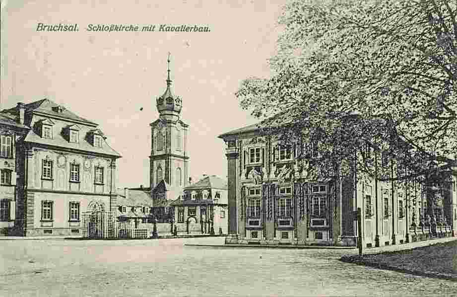 Bruchsal. Schloßkirche mit Kavalierbau