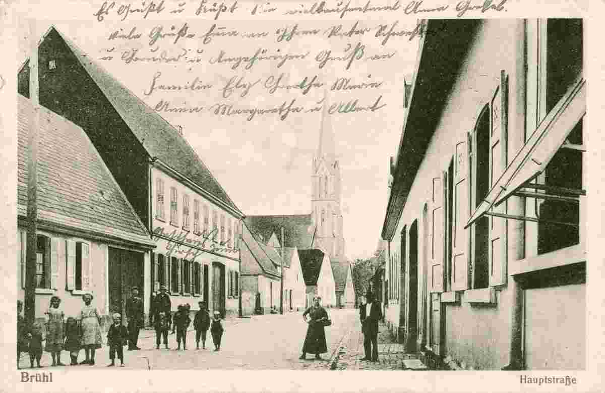Brühl. Hauptstraße, 1917