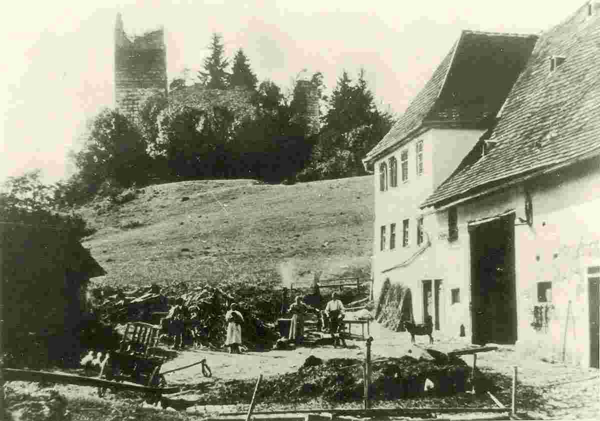 Buchheim. Ruine Kallenberg, Kallenberger Hofs, um 1900