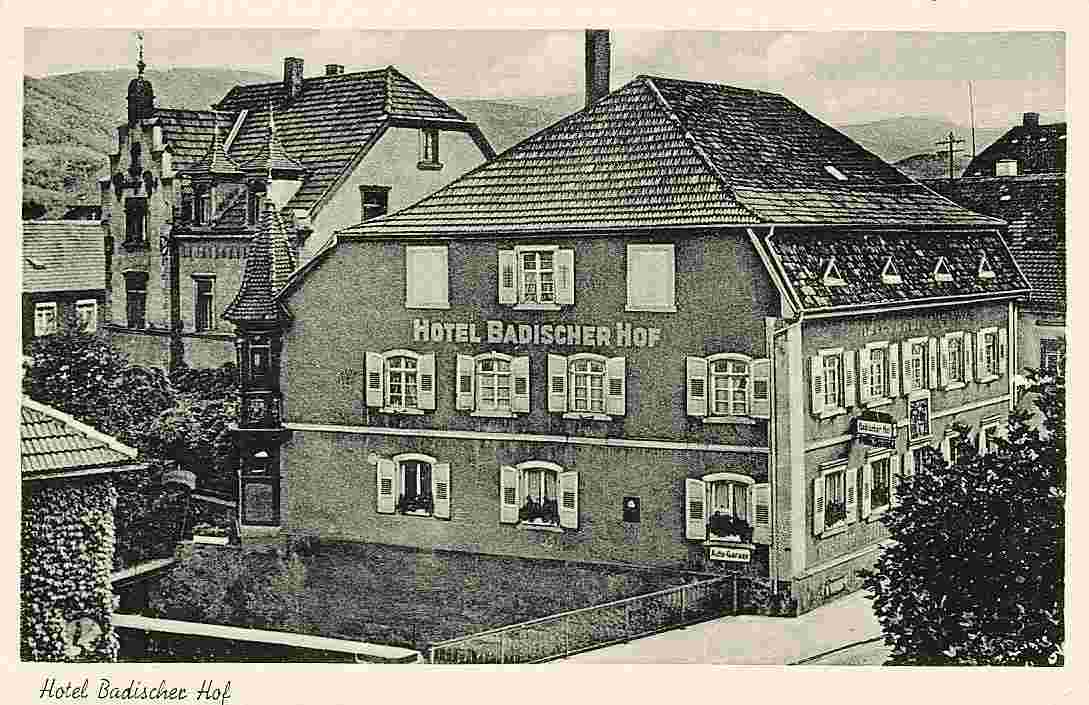 Bühl. Hotel Badischer Hof