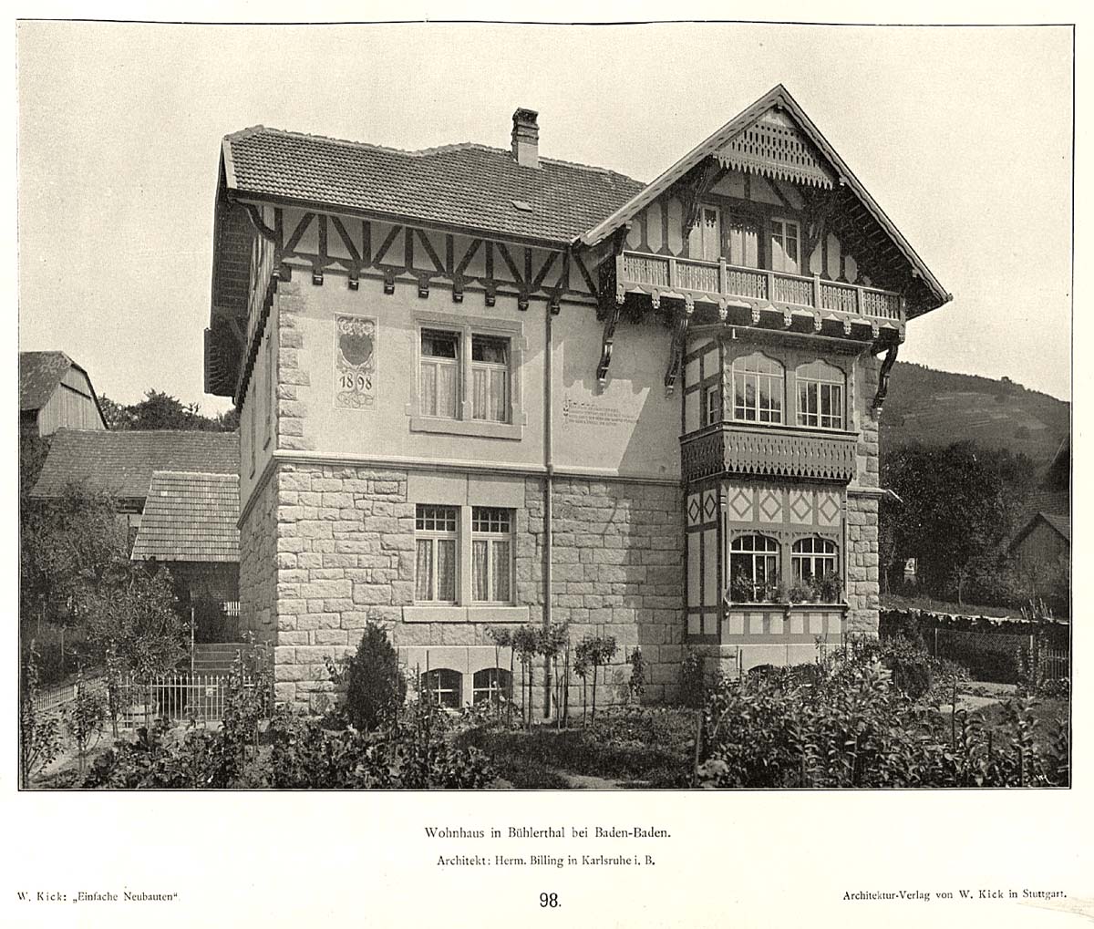 Bühlertal. Wohnhaus, Architekt Hermann Billing