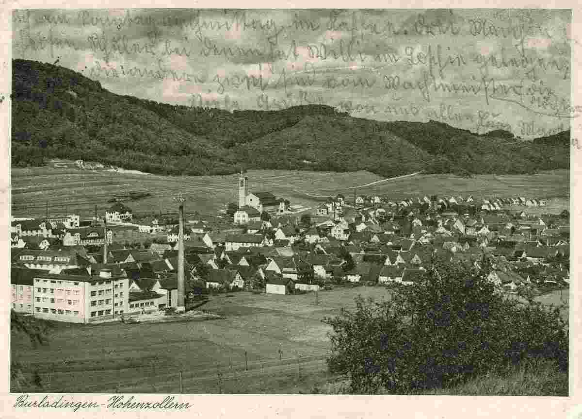 Panorama von Burladingen-Hohenzollern, 1938