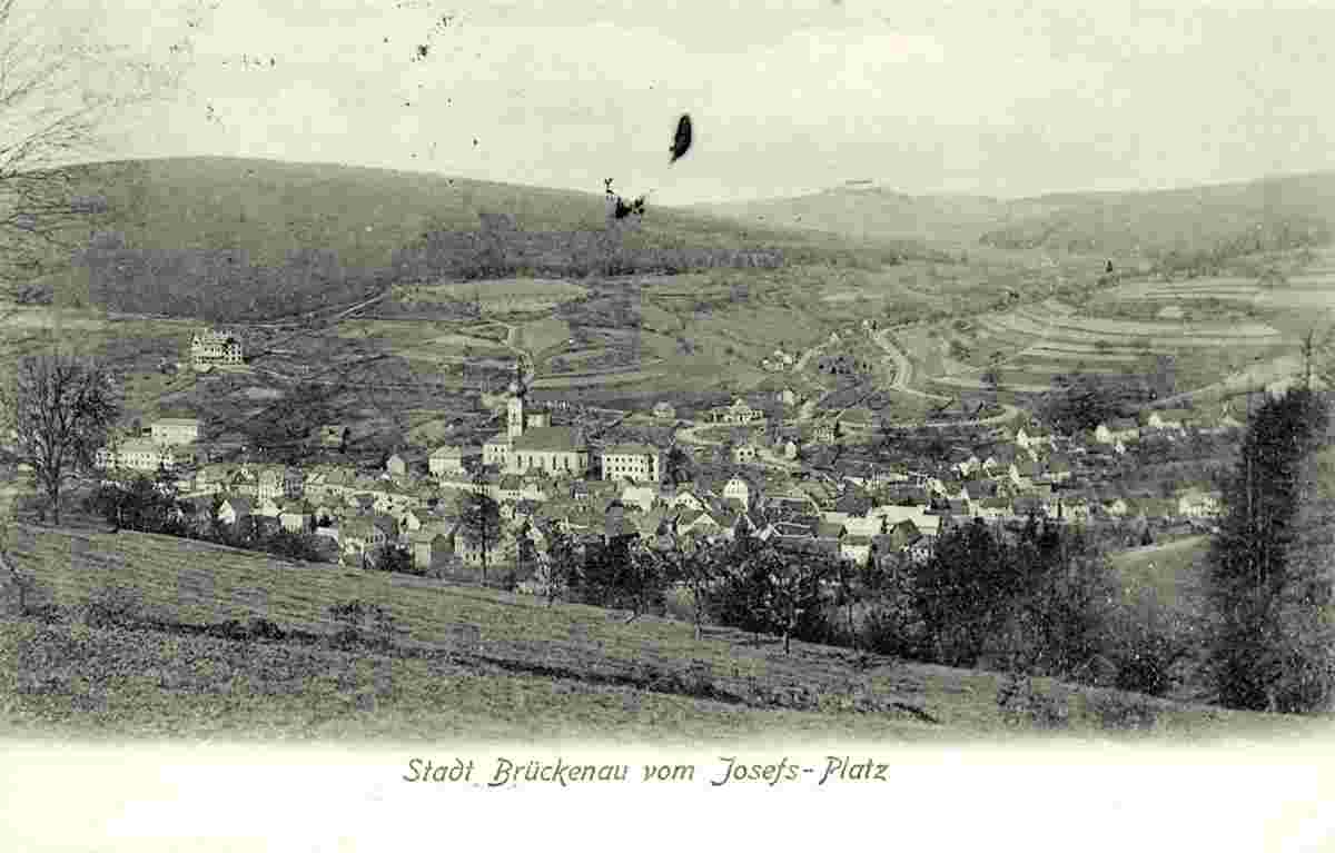 Bad Brückenau. Panorama der Stadt, 1907
