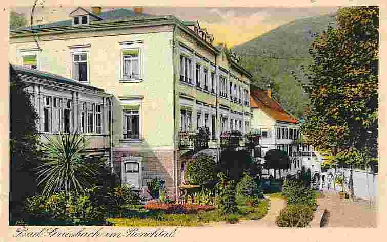 Bad Griesbach im Rottal. Panorama der Stadt, 1924