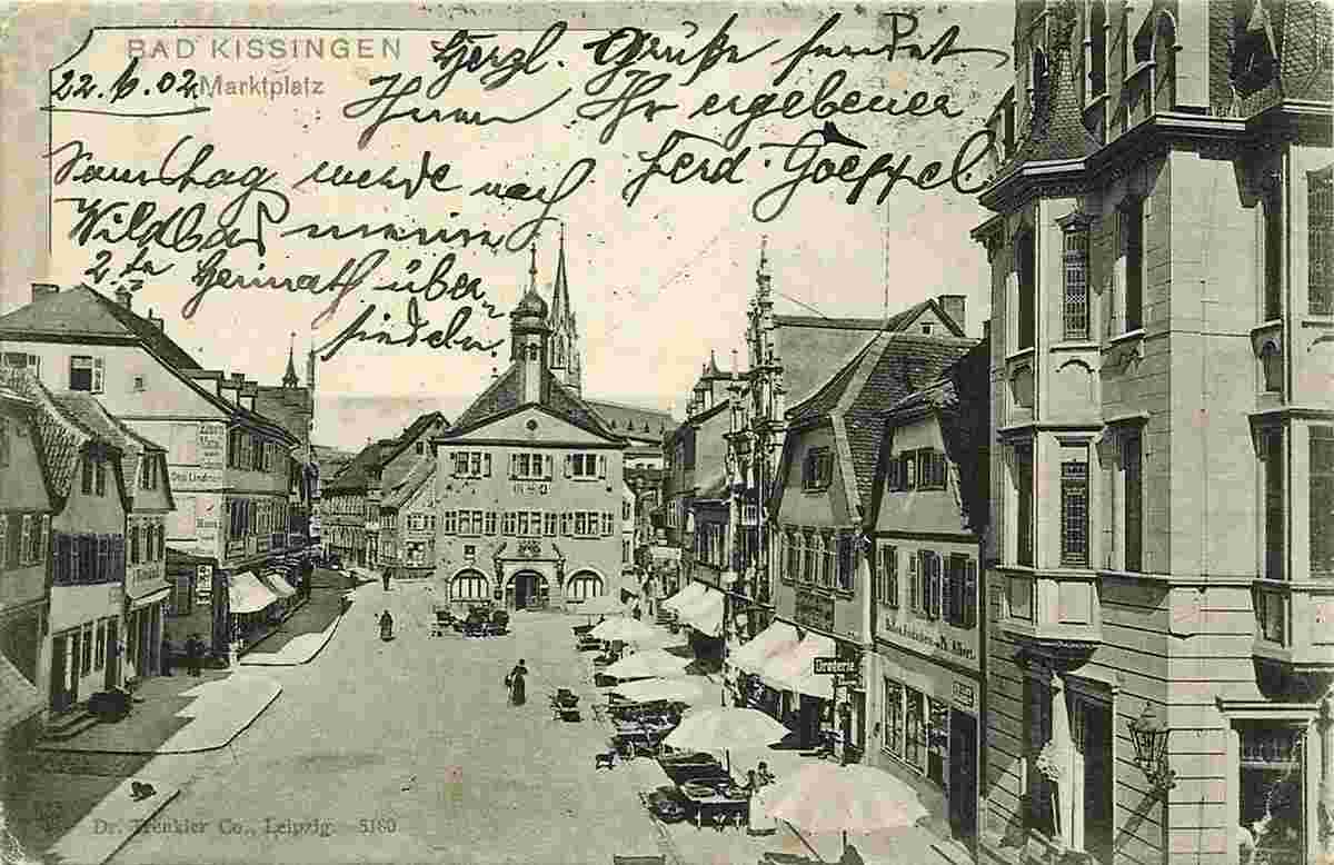 Bad Kissingen. Marktplatz, 1902