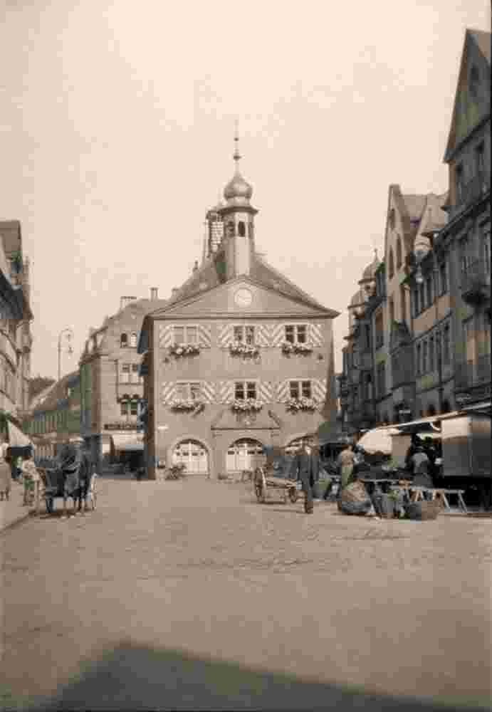 Bad Kissingen. Marktplatz, Altes Rathaus, 1928