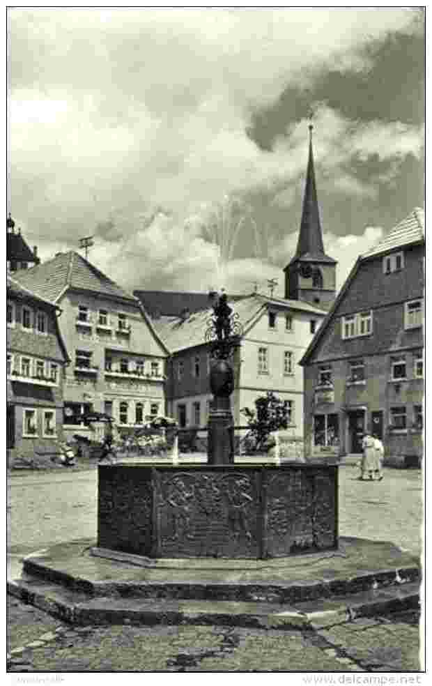 Bad Königshofen im Grabfeld. Marktplatz, 1963