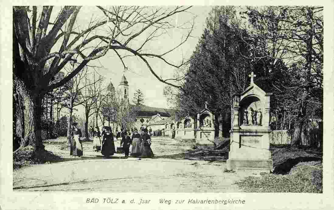 Bad Tölz. Weg zur Kalvarienbergkirche