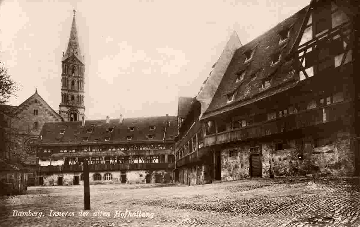 Bamberg. Alten Residenz neben der Dom - Inneres der Hof