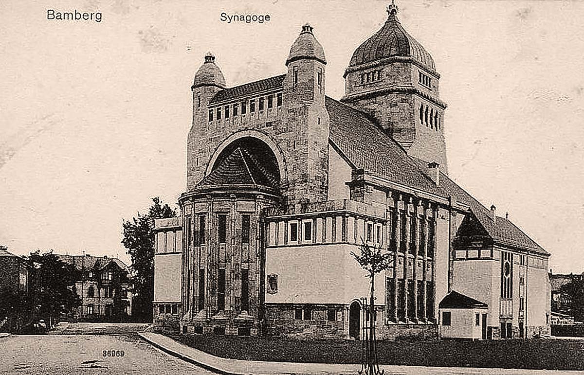 Bamberg. Synagoge (in der Pogromnacht 1938 zerstört), 1910