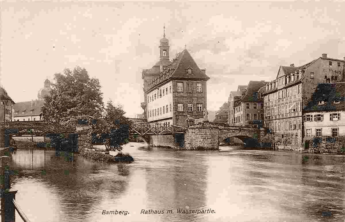 Bamberg. Rathaus, Brücken