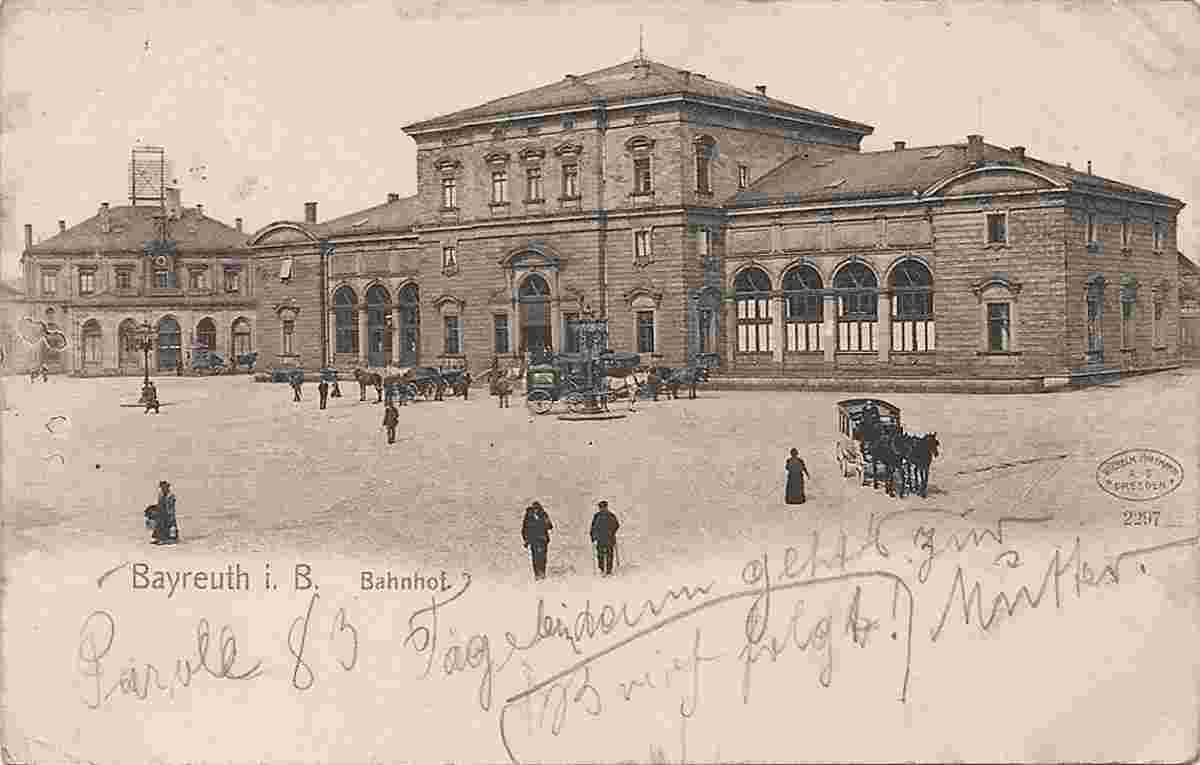 Bayreuth. Bahnhof, 1908