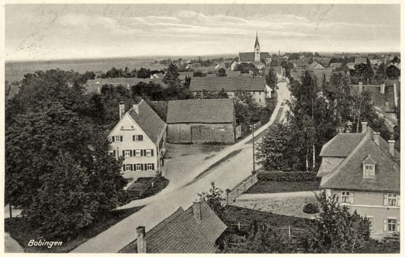 Bobingen. Panorama der Stadt