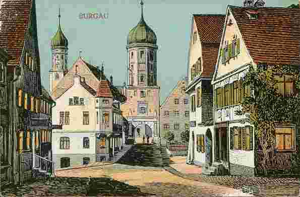 Burgau. Panorama der Stadt