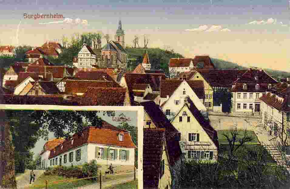 Burgbernheim. Panorama der Stadt, 1913