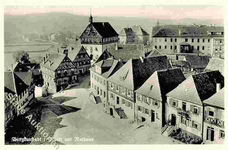 Burgkunstadt. Markt mit Rathaus