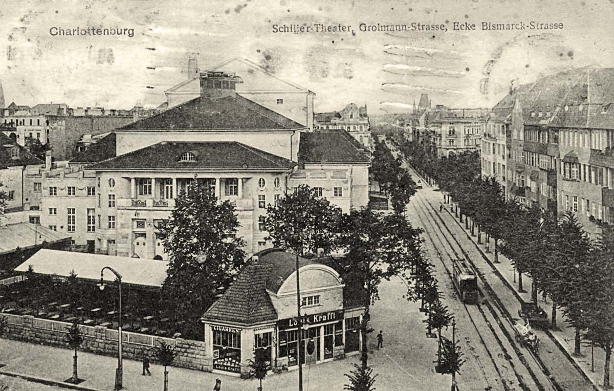 Berlin. Charlottenburg. Schiller-Theater, Grolmannstraße, Ecke Bismarckstraße