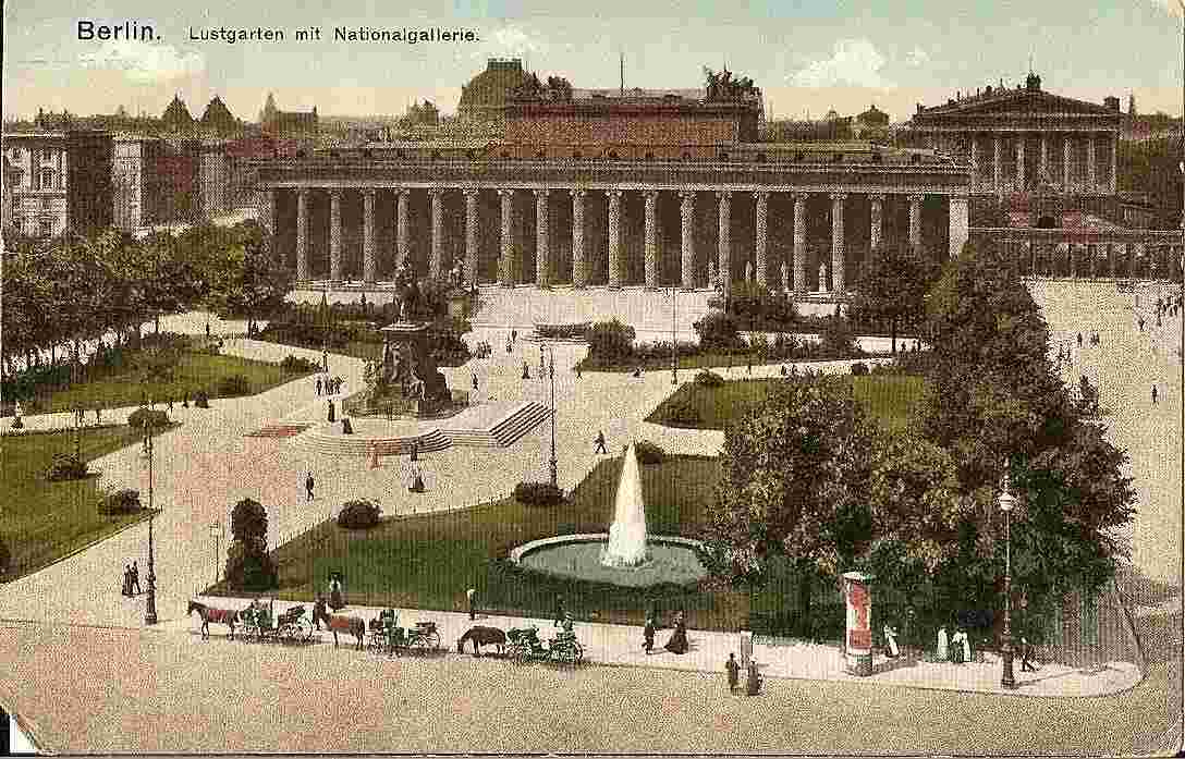 Berlin. Lustgarten mit Nationalgallerie