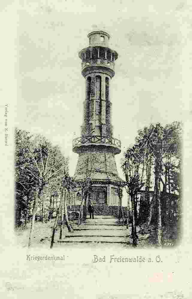 Bad Freienwalde. Krieger-Denkmal, 1900