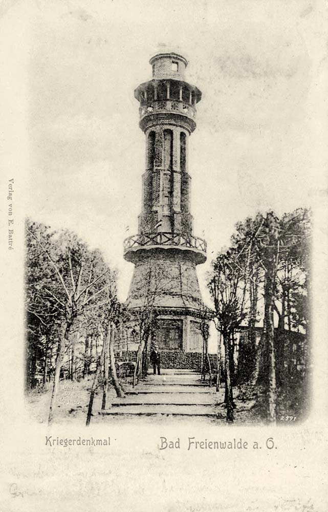 Bad Freienwalde (Oder). Krieger-Denkmal, 1900