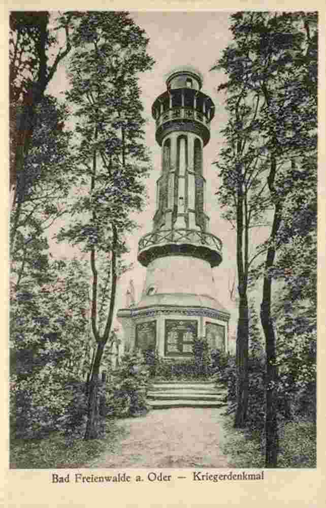 Bad Freienwalde. Kriegerdenkmal, 1935