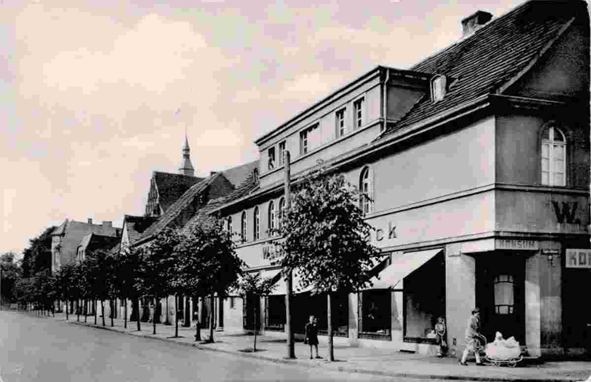 Bad Wilsnack. Ernst Thälmann Straße, Konsum Handlung, 1960