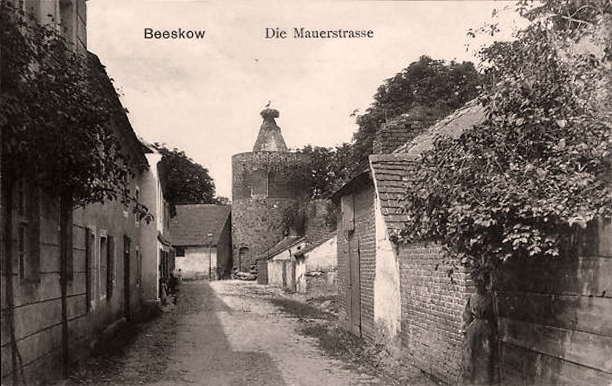 Beeskow. Mauerstraße, 1914