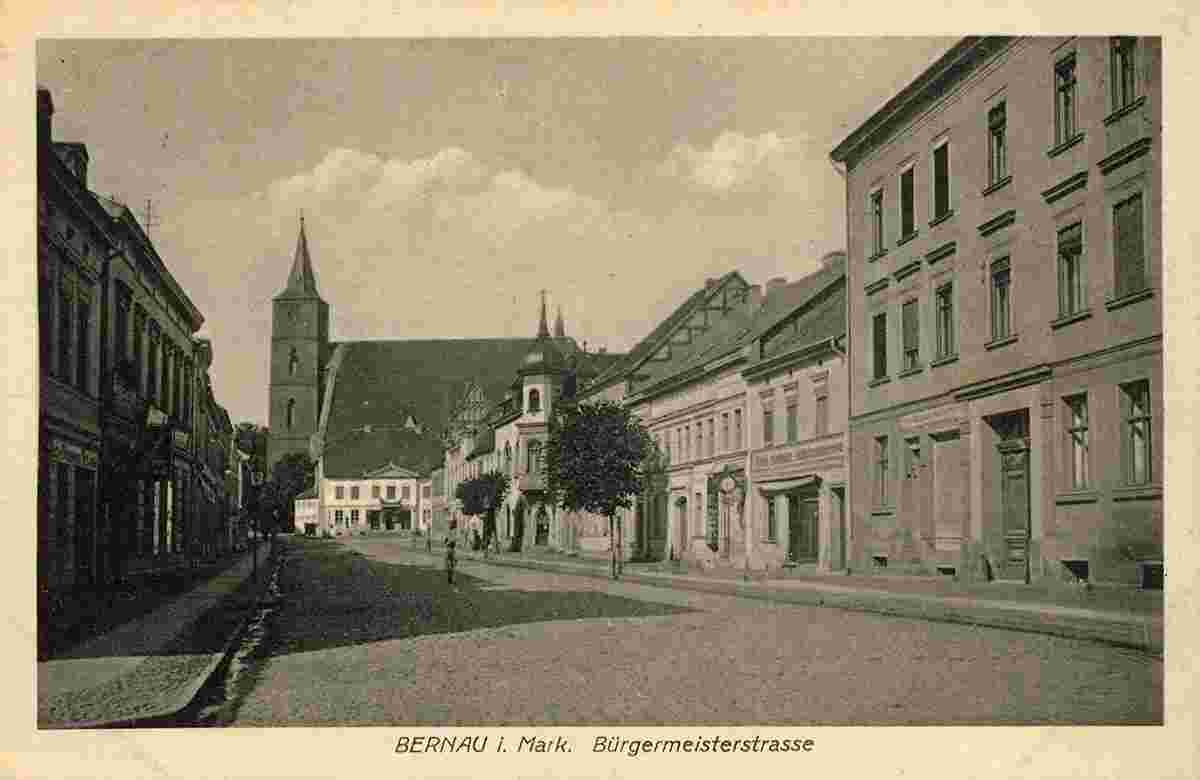 Bernau. Bürgermeisterstraße, 1922