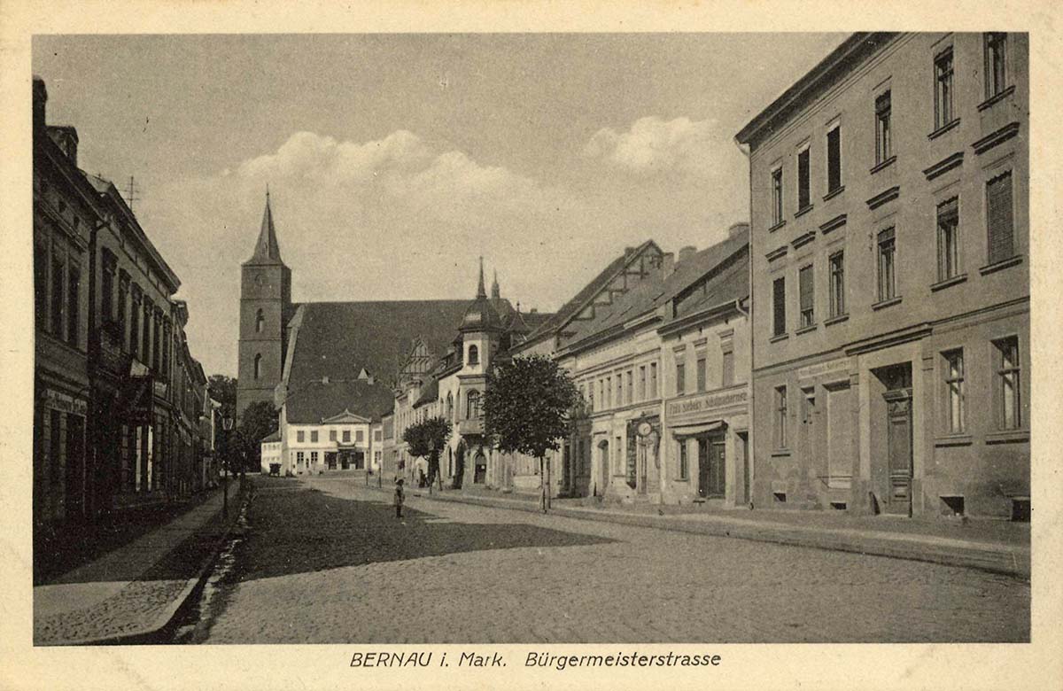Bernau bei Berlin. Bürgermeisterstraße, 1922