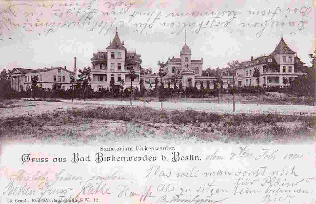 Birkenwerder. Sanatorium, 1901
