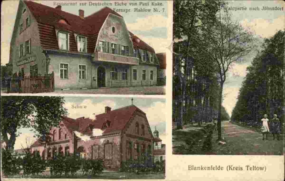 Blankenfelde-Mahlow. Blankenfelde - Schule, Restaurant